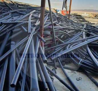 Recycled polyethylene pipes at the Petro Nour Mehr Company