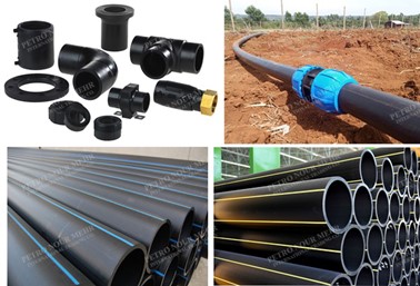 Producing different industrial and home pipes by extrusion process of polyethylene materials