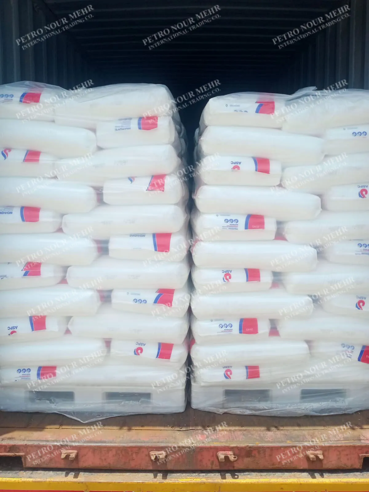 Export of Polyethylene from Arya Sasol Petrochemical